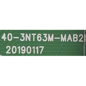 MAIN FUENTE PARA TV HKPRO / NUMERO DE PARTE M8-NT72A20-MA200AA / 40-3NT63M-MAB2HG / IDF156484O / V8-NT563AM-LF1V061 / PANEL LVF400CMDX E0084 / DISPLAY V400HJ6-PE1 / MODELO HKP40SM9	